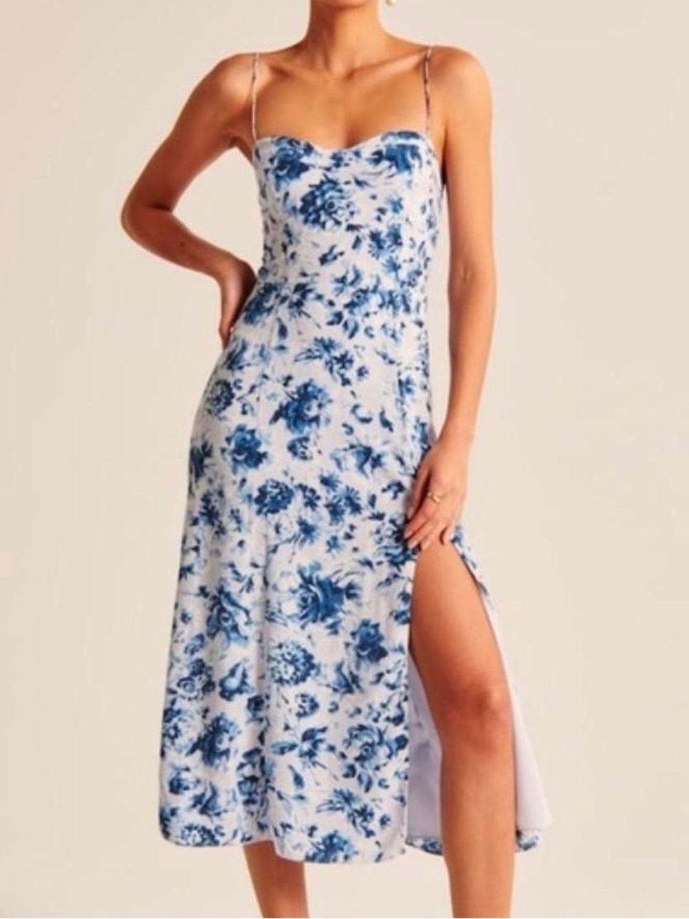 Abercrombie Blue Floral Slip Dress - Women's Summer Dress